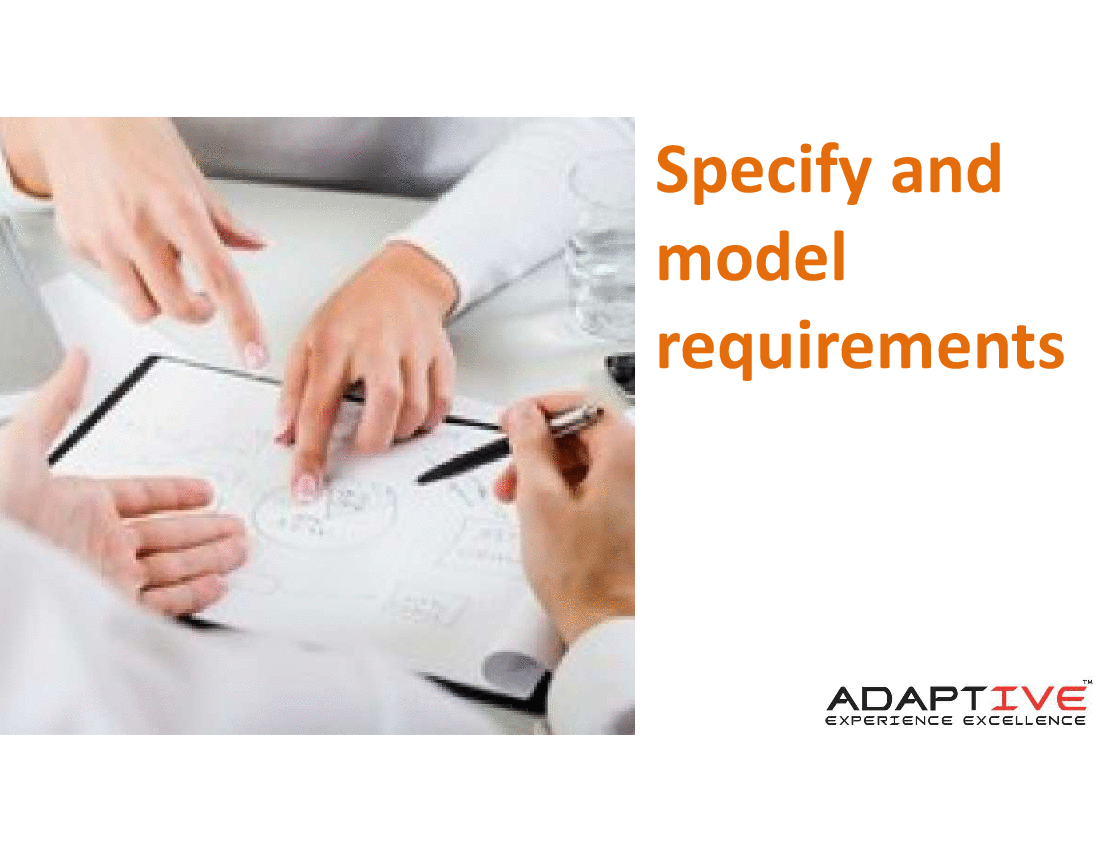 V3 Requirement Analysis & Design - Specify and Model Requirements