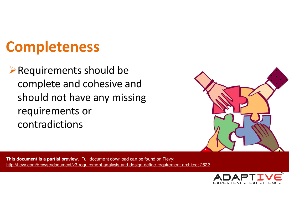 V3 Requirement Analysis & Design - Define Requirement Architect (13-slide PPT PowerPoint presentation (PPTX)) Preview Image