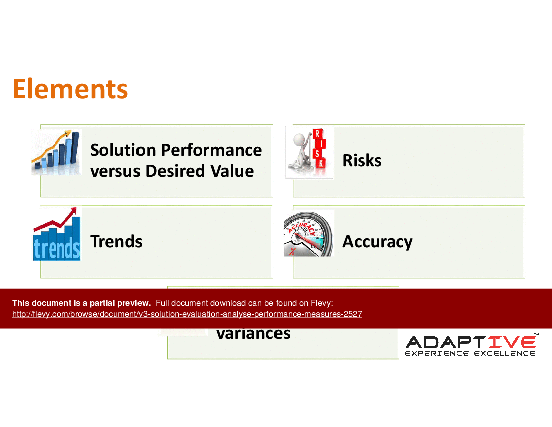 This is a partial preview of V3 Solution Evaluation - Analyse Performance Measures (10-slide PowerPoint presentation (PPTX)). Full document is 10 slides. 