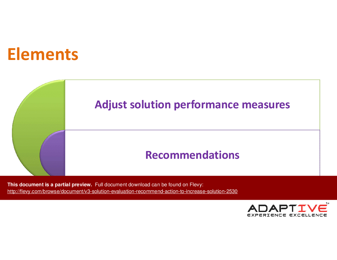 V3 Solution Evaluation - Recommend Action to Increase Solution (9-slide PPT PowerPoint presentation (PPTX)) Preview Image