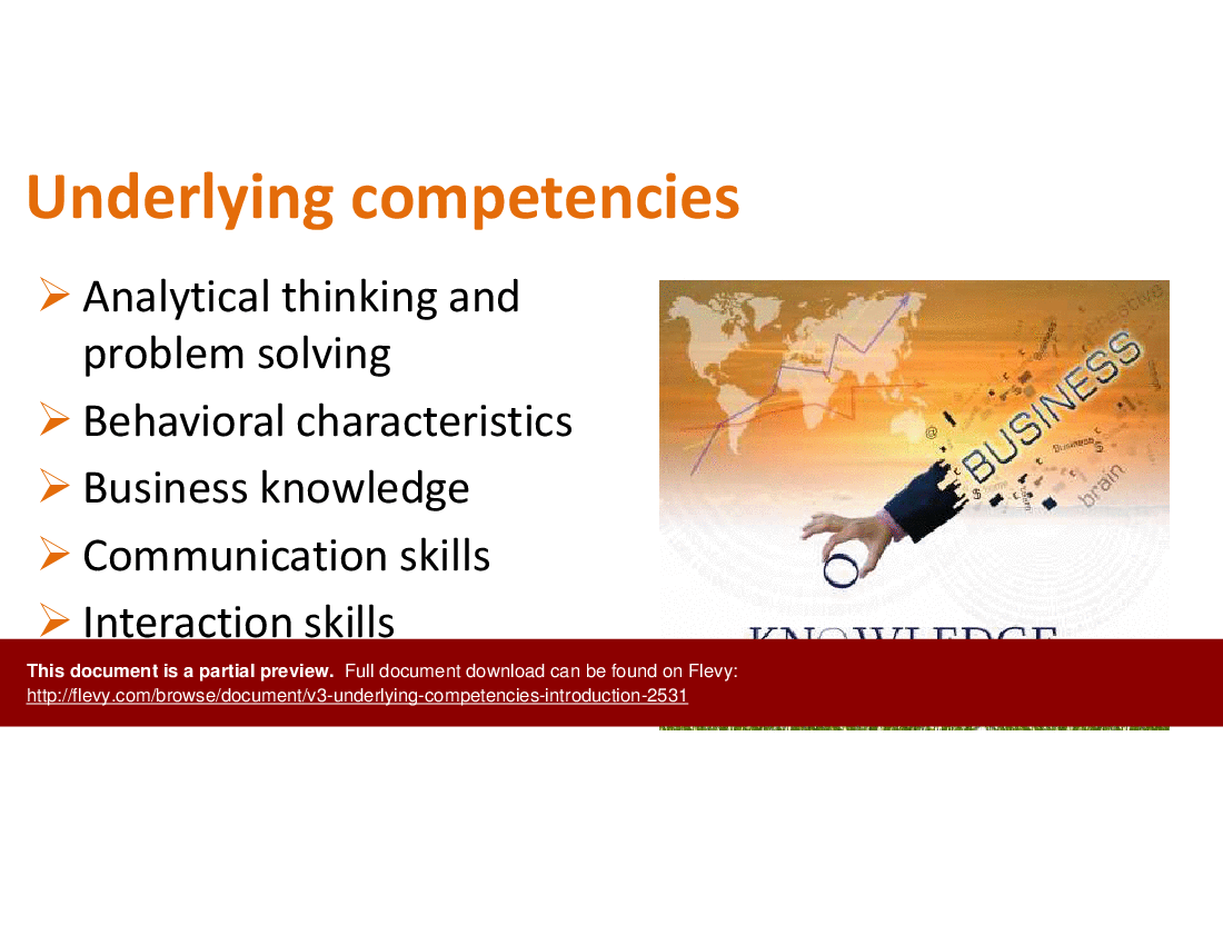 V3 Underlying Competencies - Introduction (5-slide PPT PowerPoint presentation (PPTX)) Preview Image