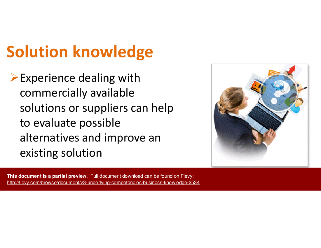 V3 Underlying Competencies - Business Knowledge (10-slide PPT PowerPoint presentation (PPTX)) Preview Image