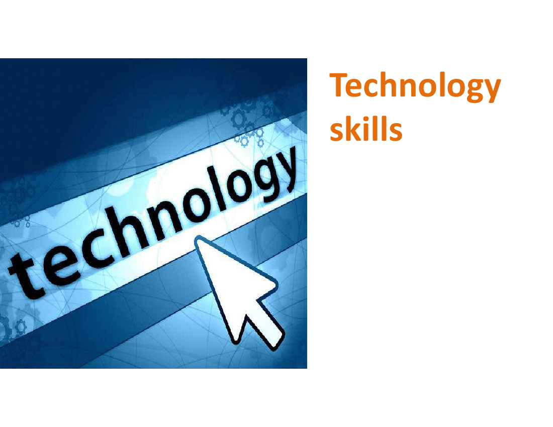 V3 Underlying Competencies - Technology Skills