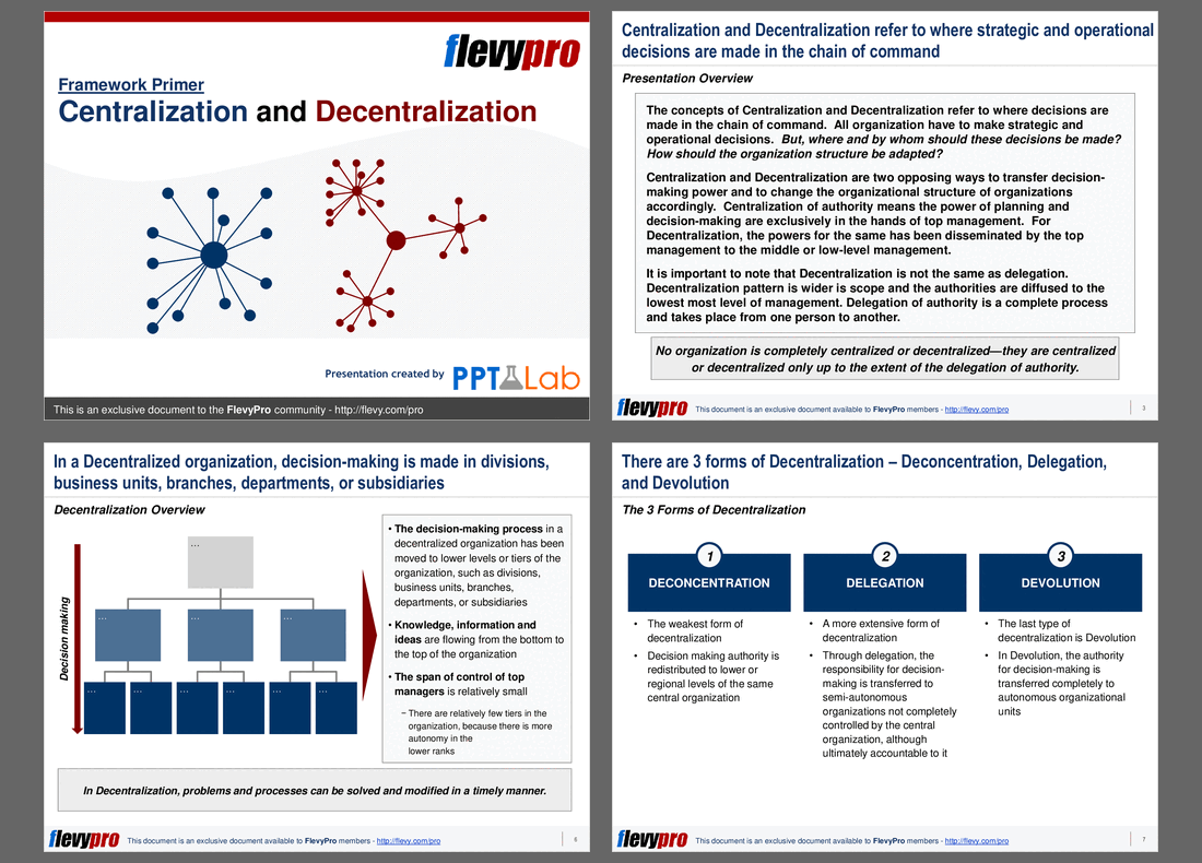 Centralization and Decentralization (15-slide PPT PowerPoint presentation (PPT)) Preview Image