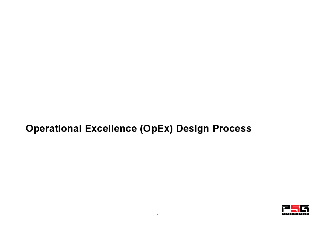 This is a partial preview of Operational Excellence Design Process (43-slide PowerPoint presentation (PPTX)). Full document is 43 slides. 