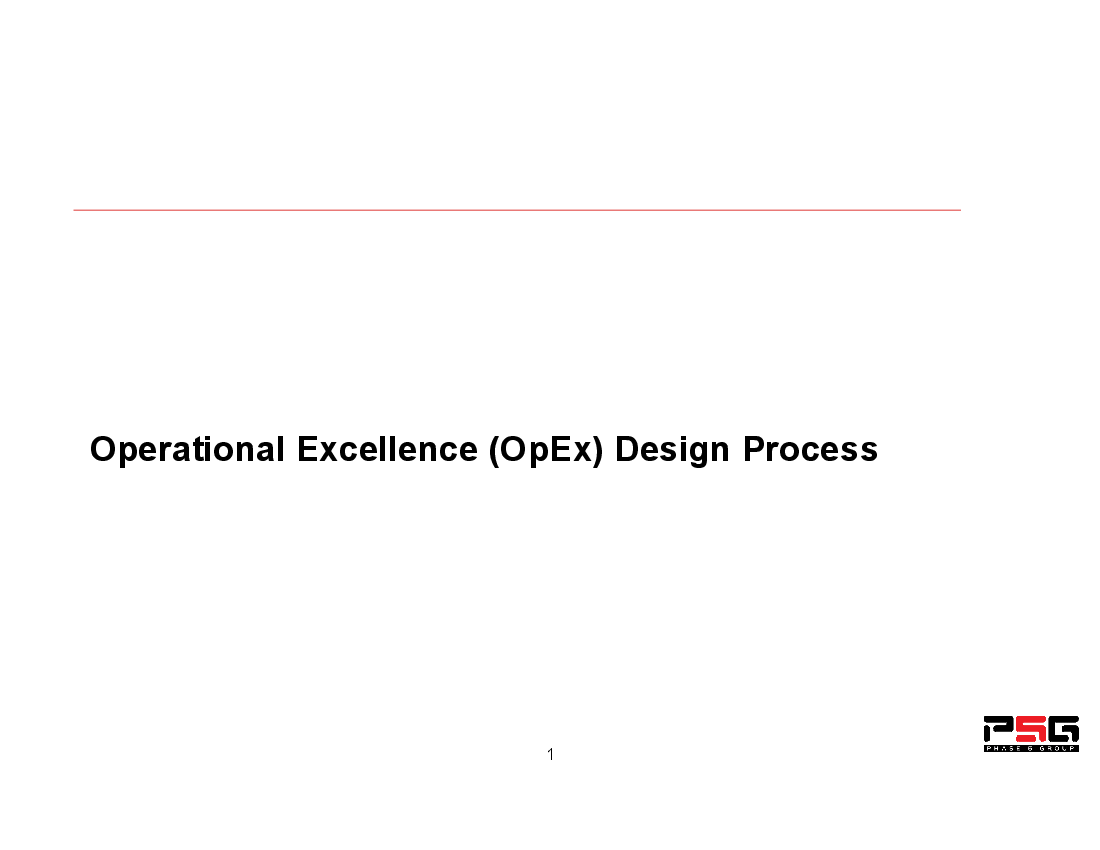 Operational Excellence Design Process (43-slide PPT PowerPoint presentation (PPTX)) Preview Image