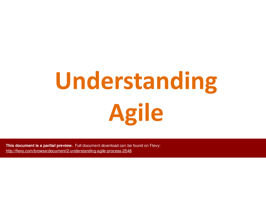 Agile Module 2: Understanding Agile Process (105-slide PowerPoint presentation (PPTX)) Preview Image
