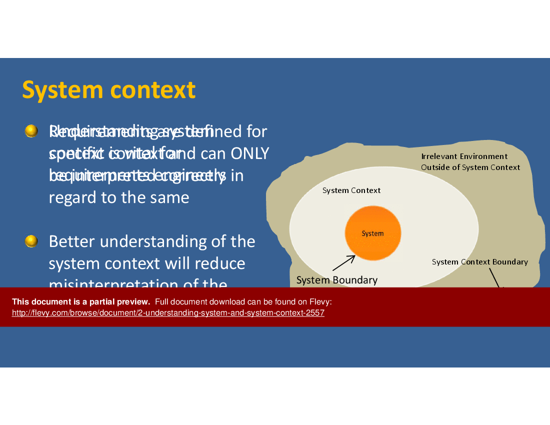 This is a partial preview of CPRE-FL Module 2: Understanding System and System Context (39-slide PowerPoint presentation (PPTX)). Full document is 39 slides. 