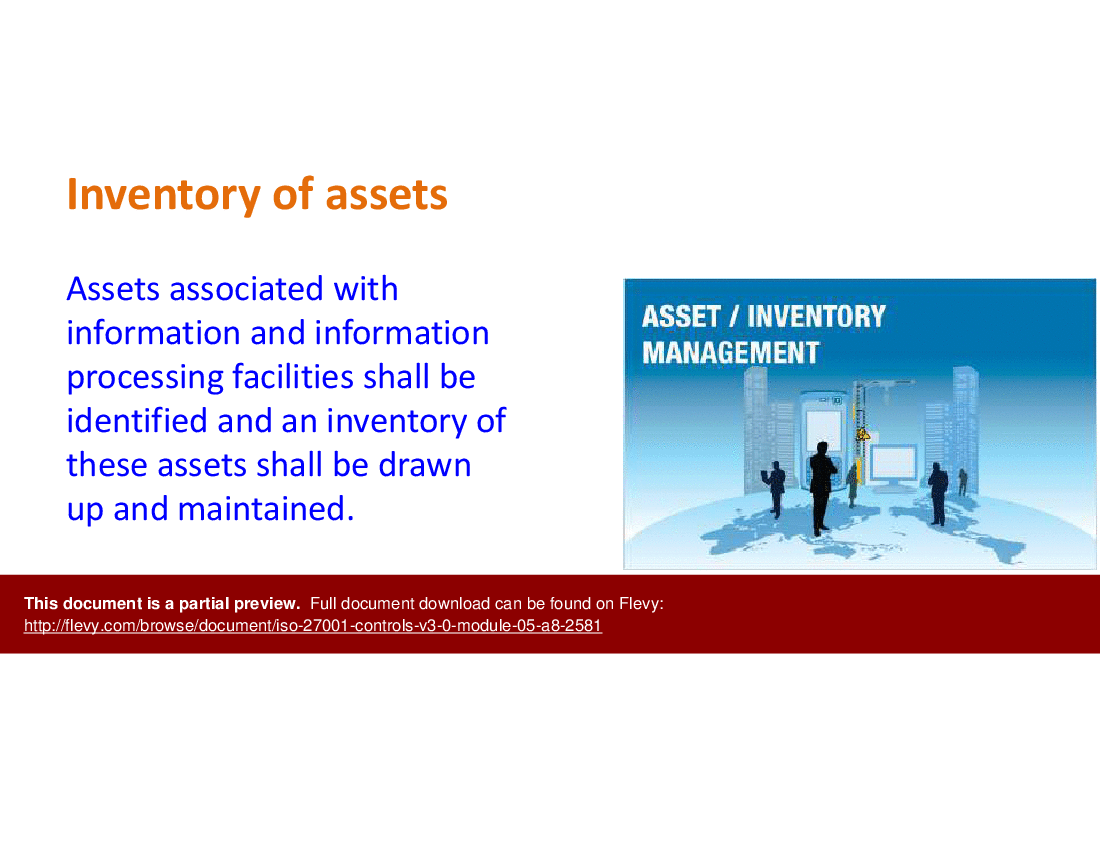 ISO 27001-Controls v3.0 - Module 05 - A8 (16-slide PPT PowerPoint presentation (PPTX)) Preview Image