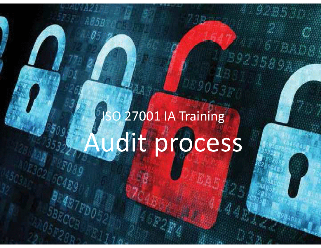 4-ISO 27001 IA Training Audit process