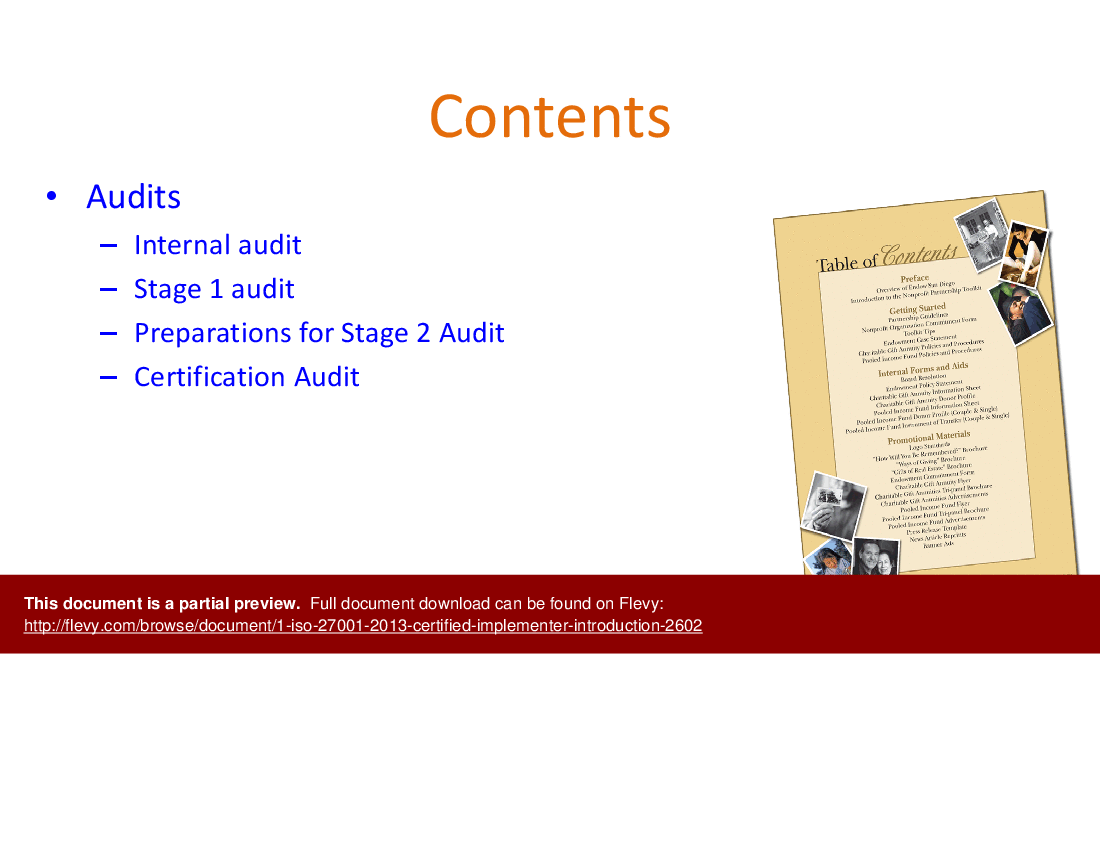 1-ISO 27001 2013 Certified Implementer Introduction (8-slide PPT PowerPoint presentation (PPTX)) Preview Image