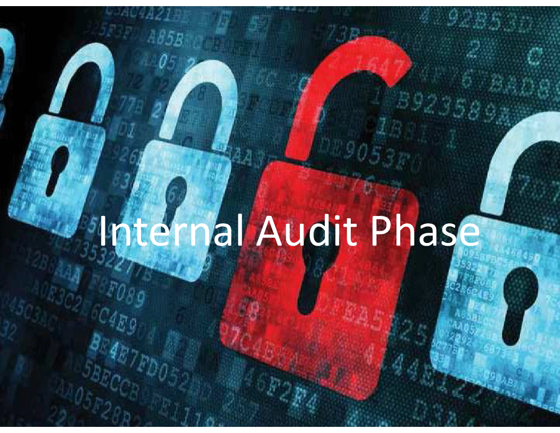 6-ISO 27001 2013 Certified Implementer Internal Audit Phase
