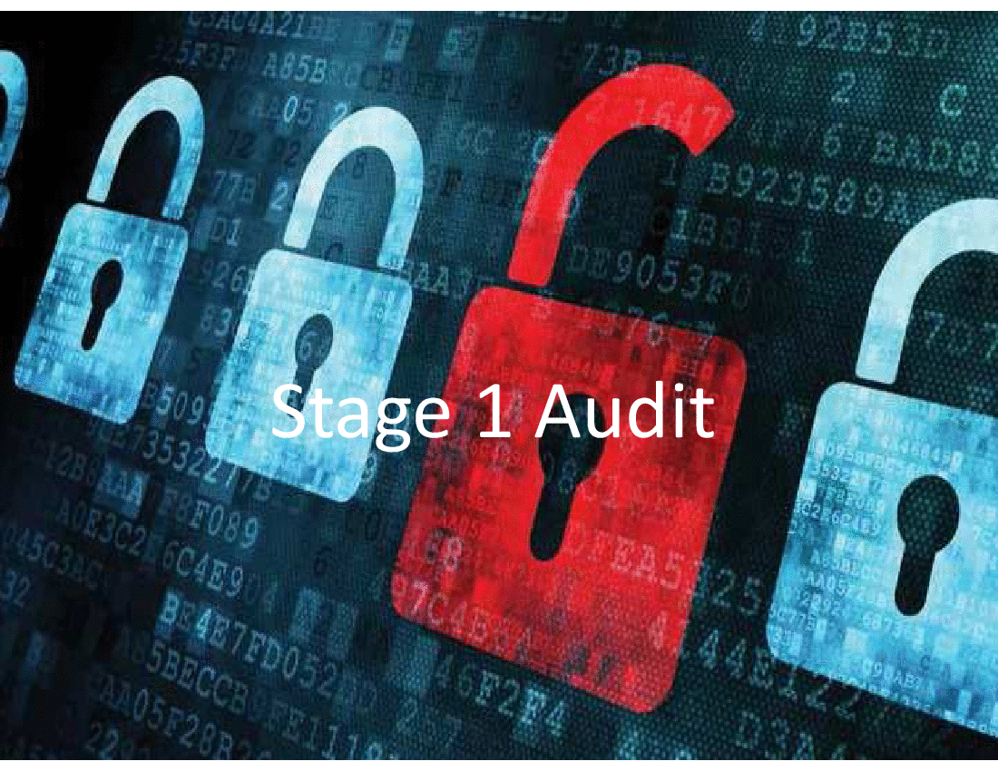 8-ISO 27001 2013 Certified Implementer Stage 1 Audit