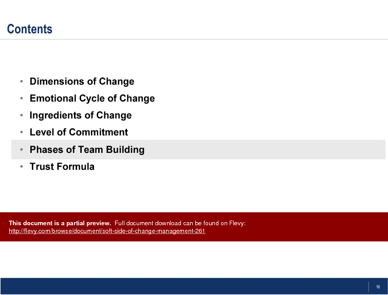 Soft Side of Change Management (20-slide PPT PowerPoint presentation (PPT)) Preview Image