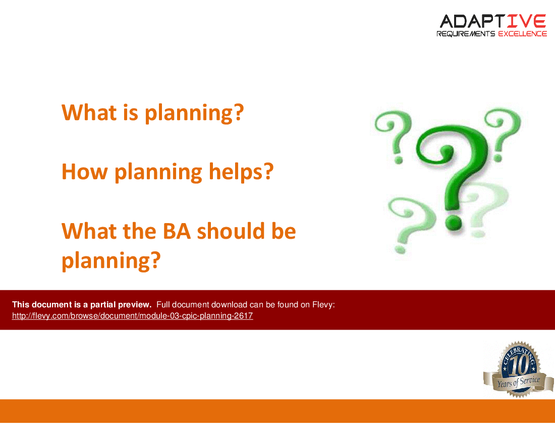 Module 03 - CPIC-Planning (19-slide PPT PowerPoint presentation (PPTX)) Preview Image