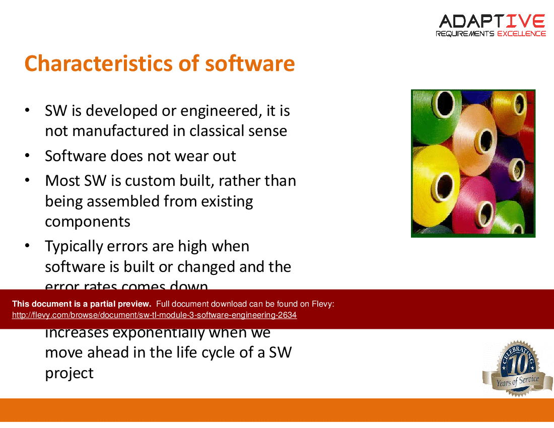 SW TL-Module 3-Software Engineering (34-slide PPT PowerPoint presentation (PPTX)) Preview Image