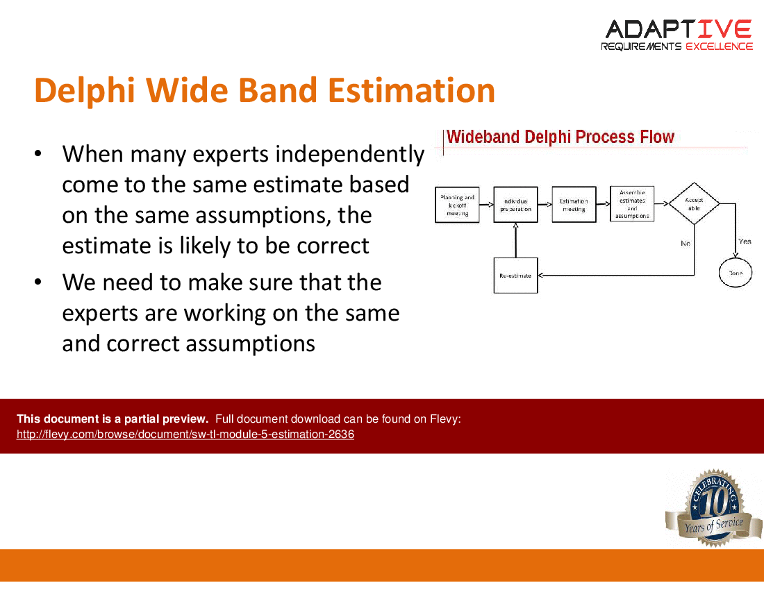 SW TL-Module 5-Estimation (45-slide PowerPoint presentation (PPTX)) Preview Image