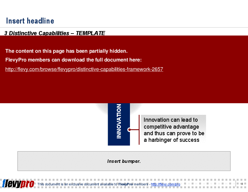 Distinctive Capabilities Framework (17-slide PowerPoint presentation (PPT)) Preview Image