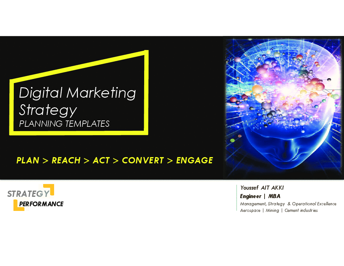 This is a partial preview of Digital Marketing Planning Framework: An Executive Guide (78-page PDF document). Full document is 78 pages. 