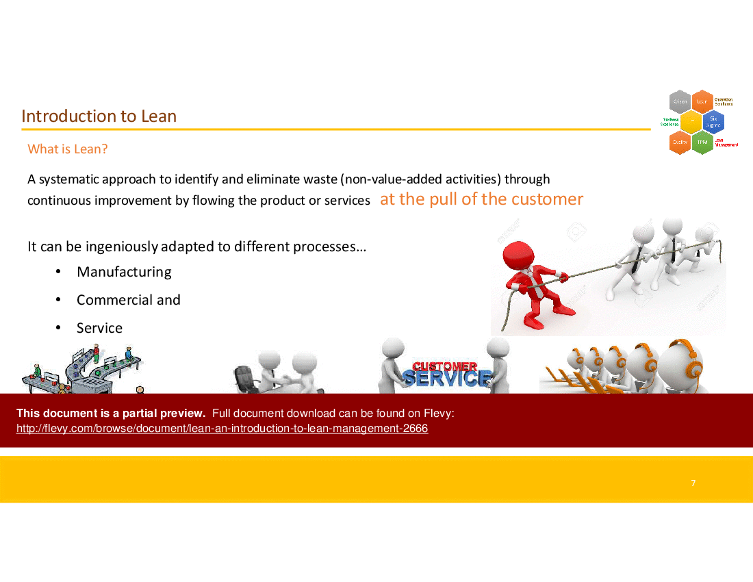 Introduction to Lean Management (50-slide PowerPoint presentation (PPTX)) Preview Image
