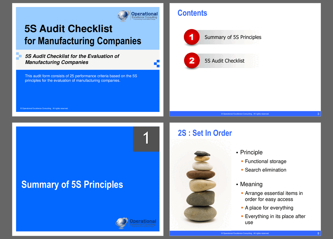 5S Audit Checklist for Manufacturing Companies (28-slide PPT PowerPoint presentation (PPTX)) Preview Image