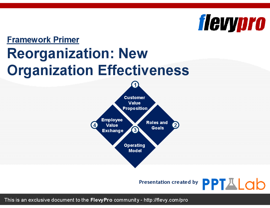 This is a partial preview of Reorganization: New Organization Effectiveness (16-slide PowerPoint presentation (PPT)). Full document is 16 slides. 