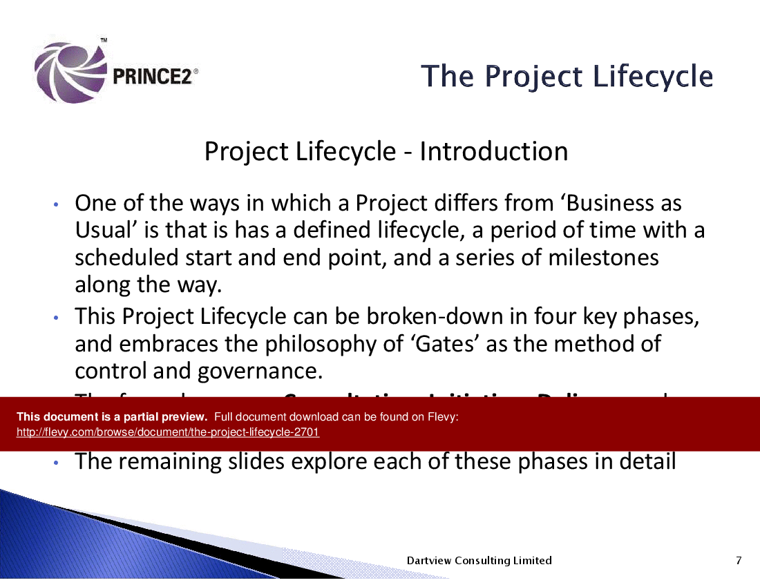 The Project Lifecycle (63-slide PPT PowerPoint presentation (PPTX)) Preview Image