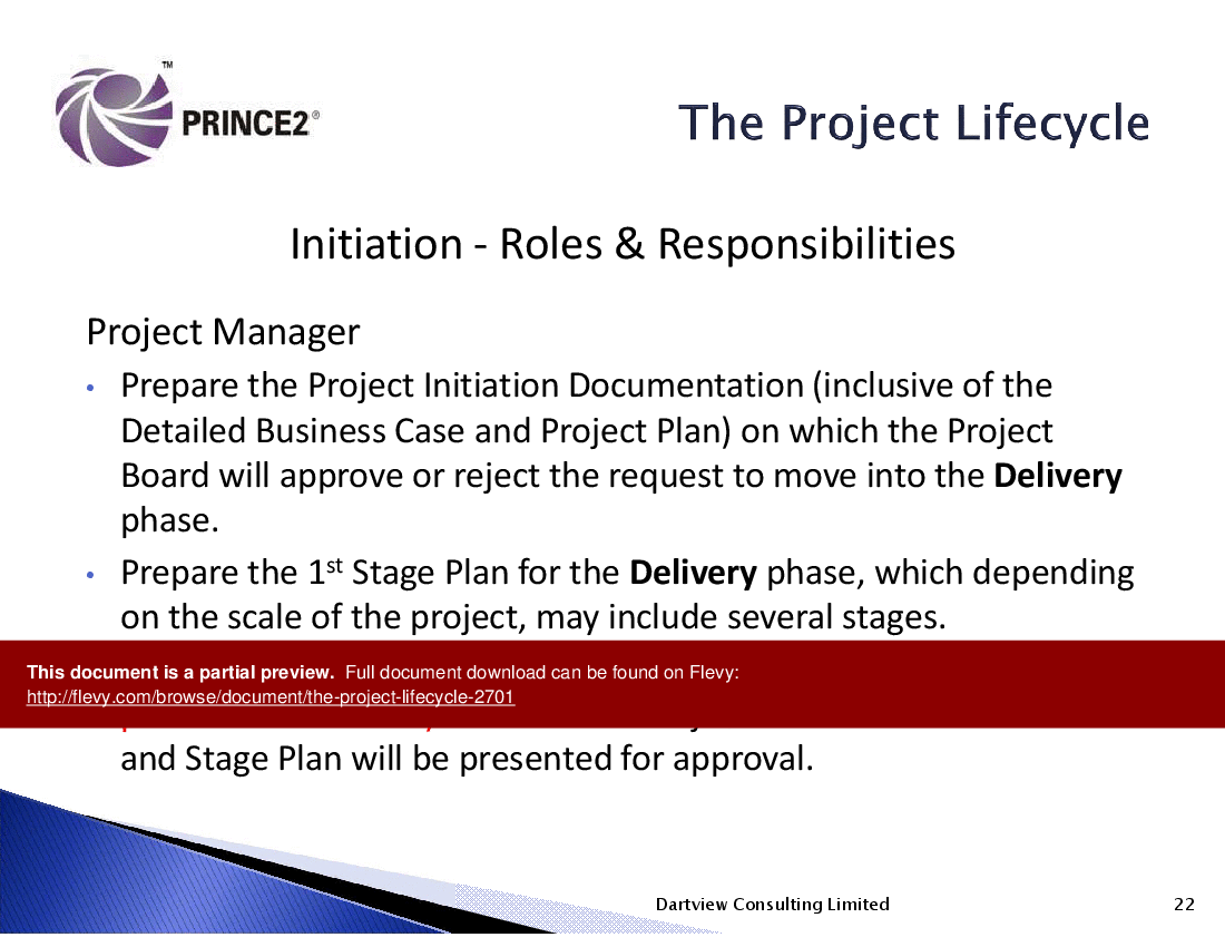 The Project Lifecycle (63-slide PPT PowerPoint presentation (PPTX)) Preview Image