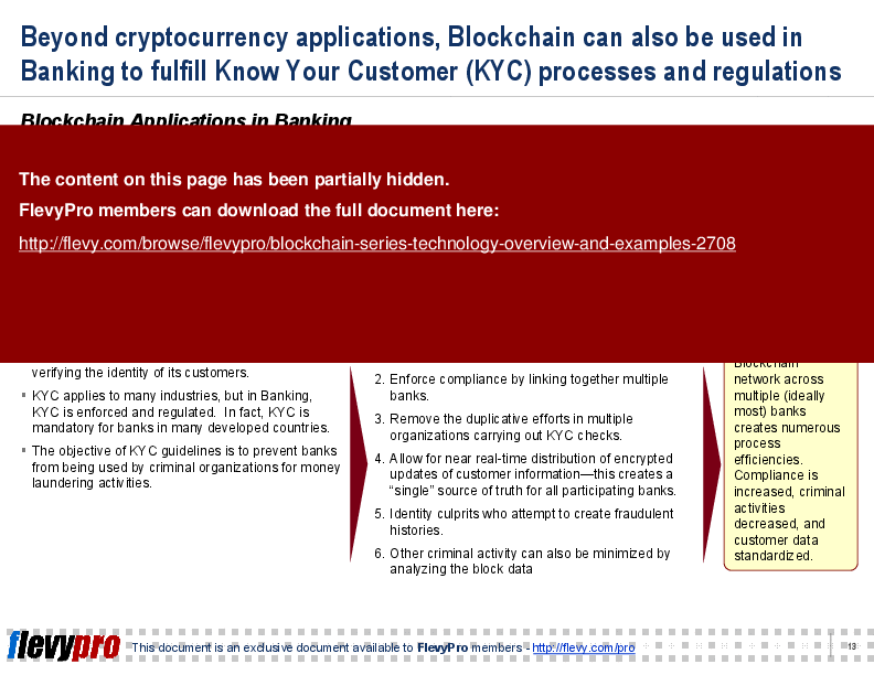 This is a partial preview of Blockchain Series: Technology Overview and Examples (19-slide PowerPoint presentation (PPT)). Full document is 19 slides. 