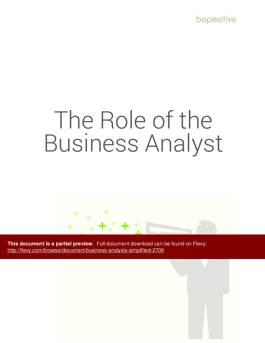 This is a partial preview of Business Analysis Simplified (29-page PDF document). Full document is 29 pages. 