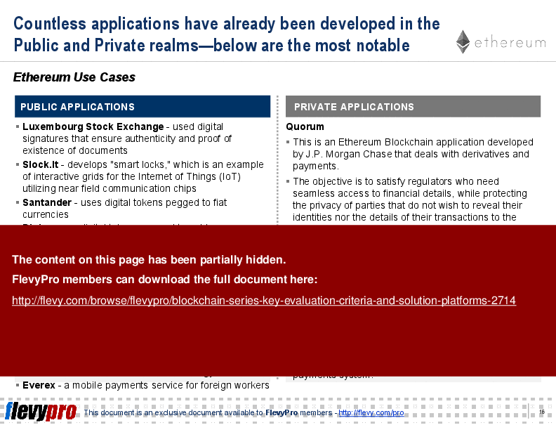 Blockchain Series: Key Evaluation Criteria and Solution Platforms (20-slide PPT PowerPoint presentation (PPT)) Preview Image