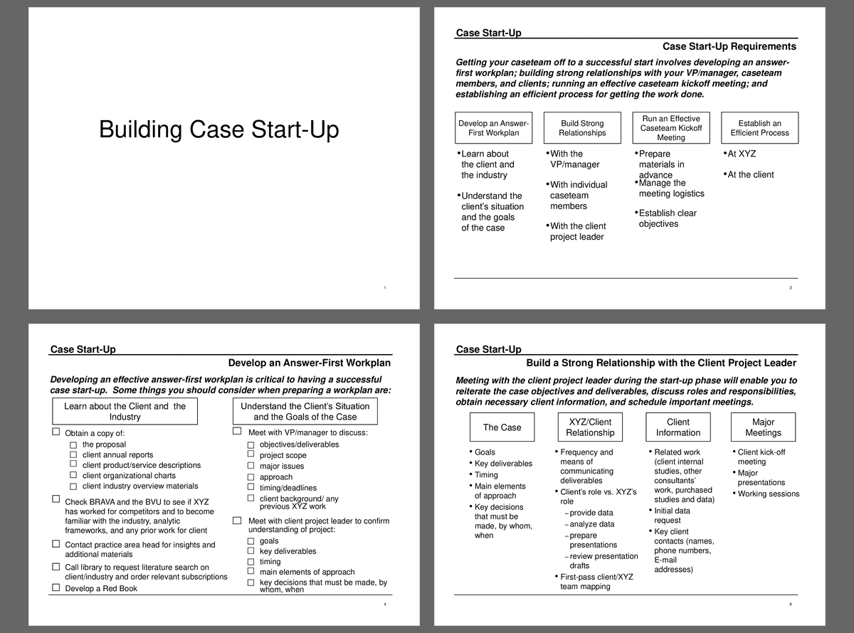 Building Case Start-Up (18-slide PPT PowerPoint presentation (PPT)) Preview Image