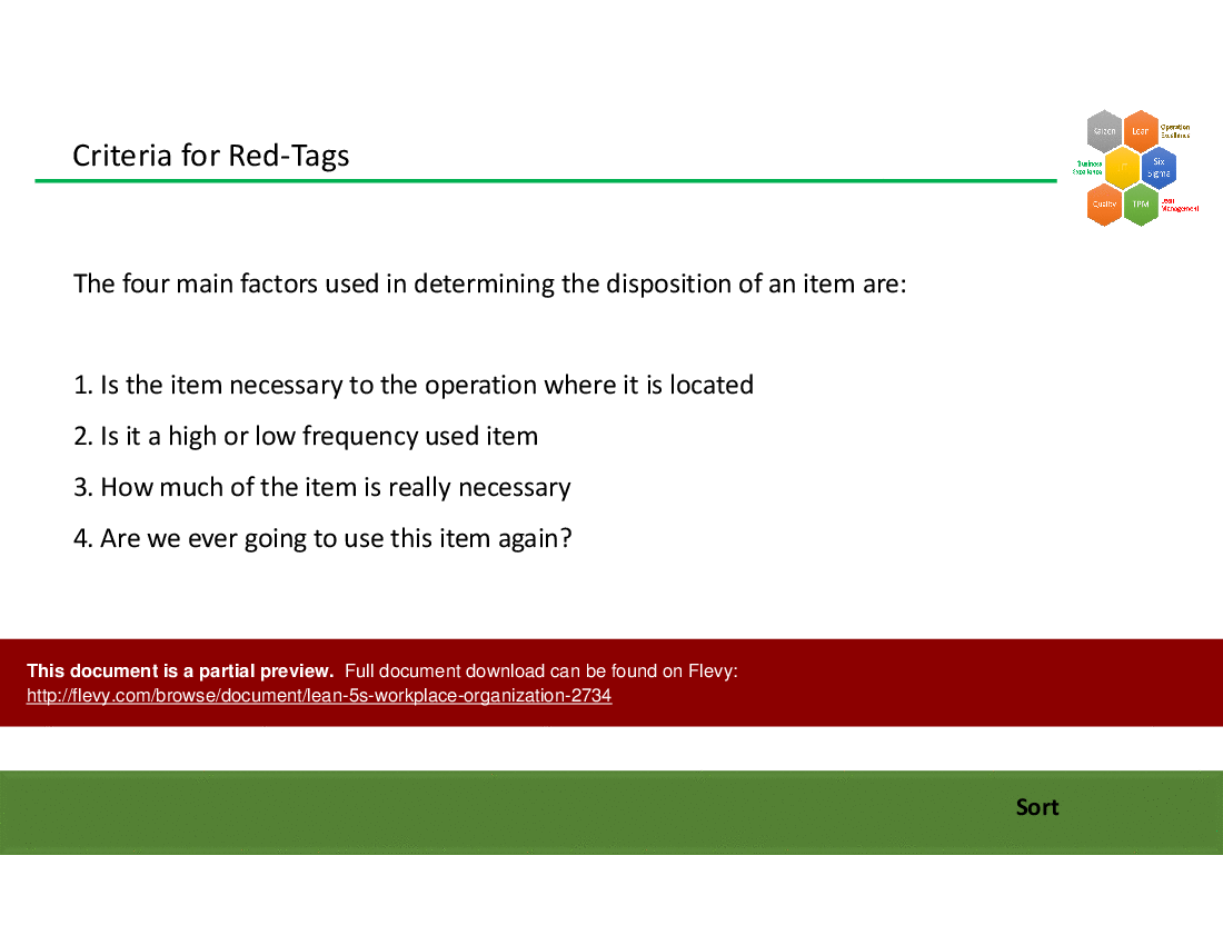 Lean 5S Workplace Organization (100-slide PowerPoint presentation (PPTX)) Preview Image