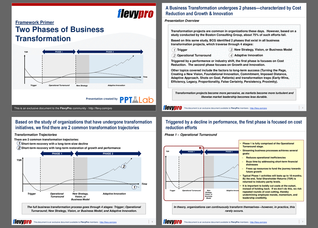 Two Phases of Business Transformation (16-slide PPT PowerPoint presentation (PPT)) Preview Image