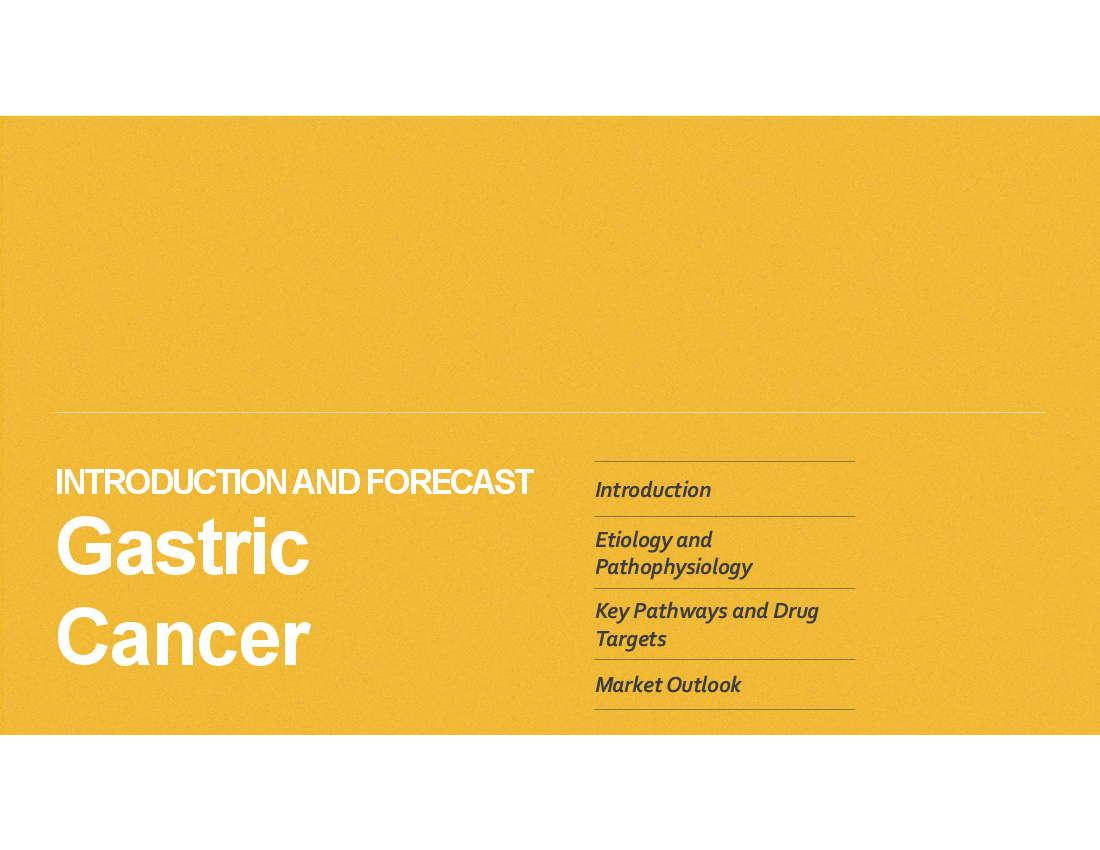 This is a partial preview of Market Overview: Gastric Cancer (27-slide PowerPoint presentation (PPTX)). Full document is 27 slides. 