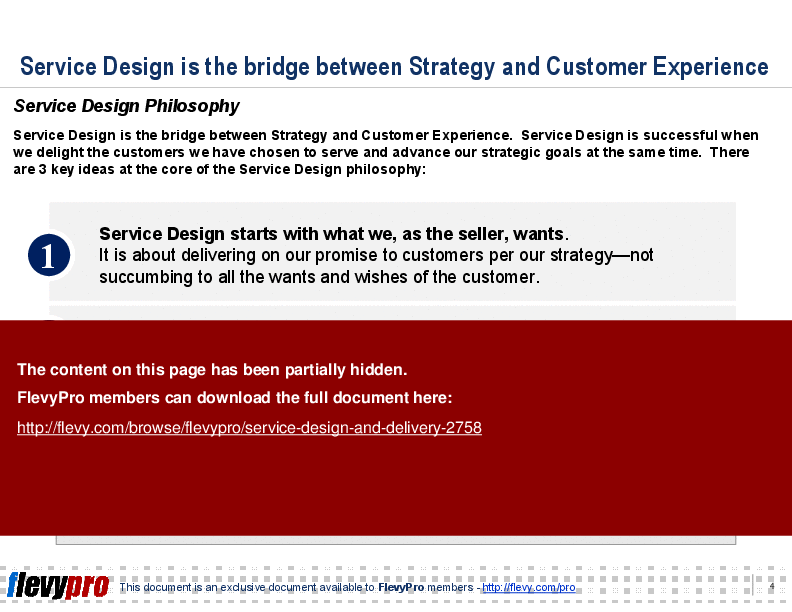 Service Design and Delivery (19-slide PowerPoint presentation (PPT)) Preview Image