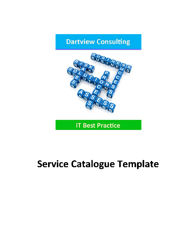 ITIL Service Catalogue Template () Preview Image