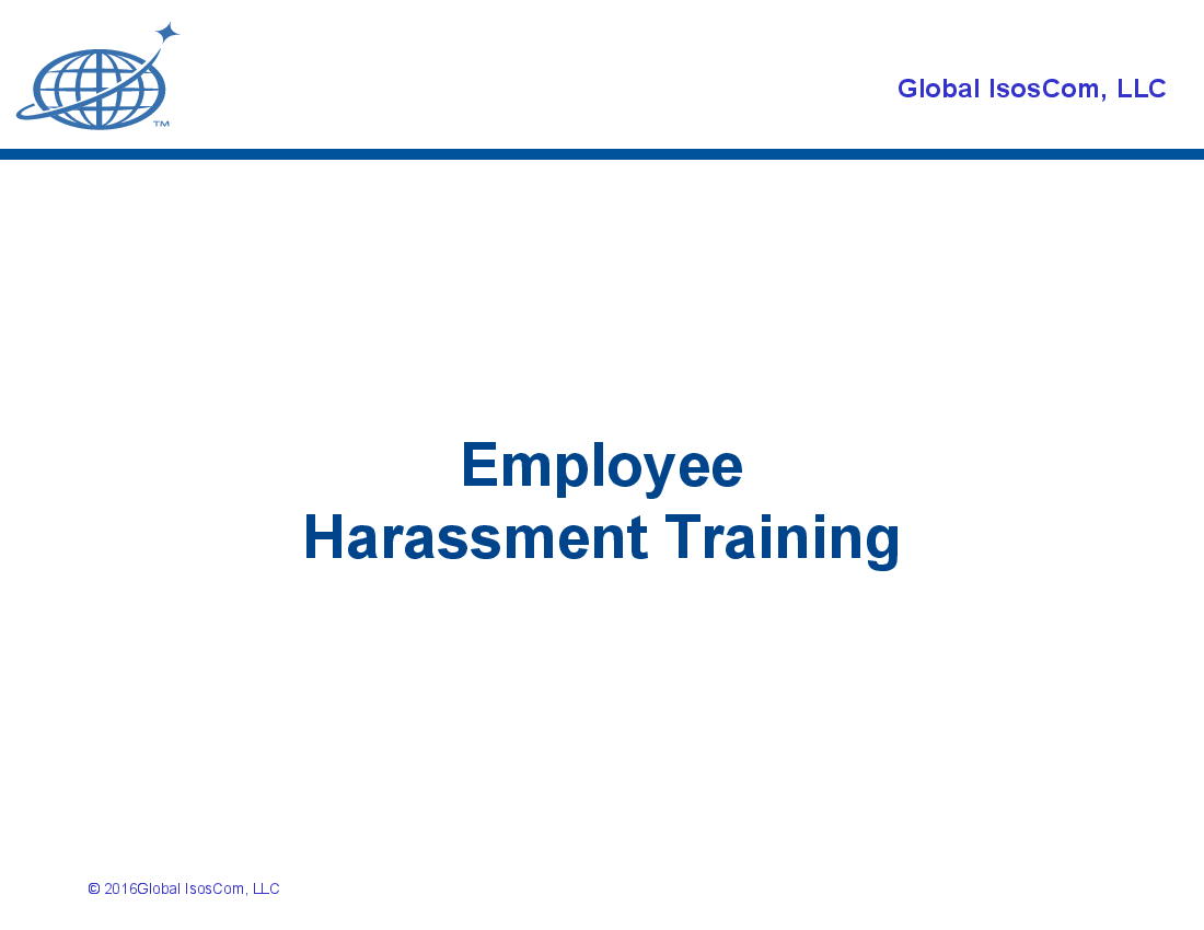 Employee Harassment Training Workshop (17-slide PPT PowerPoint presentation (PPT)) Preview Image