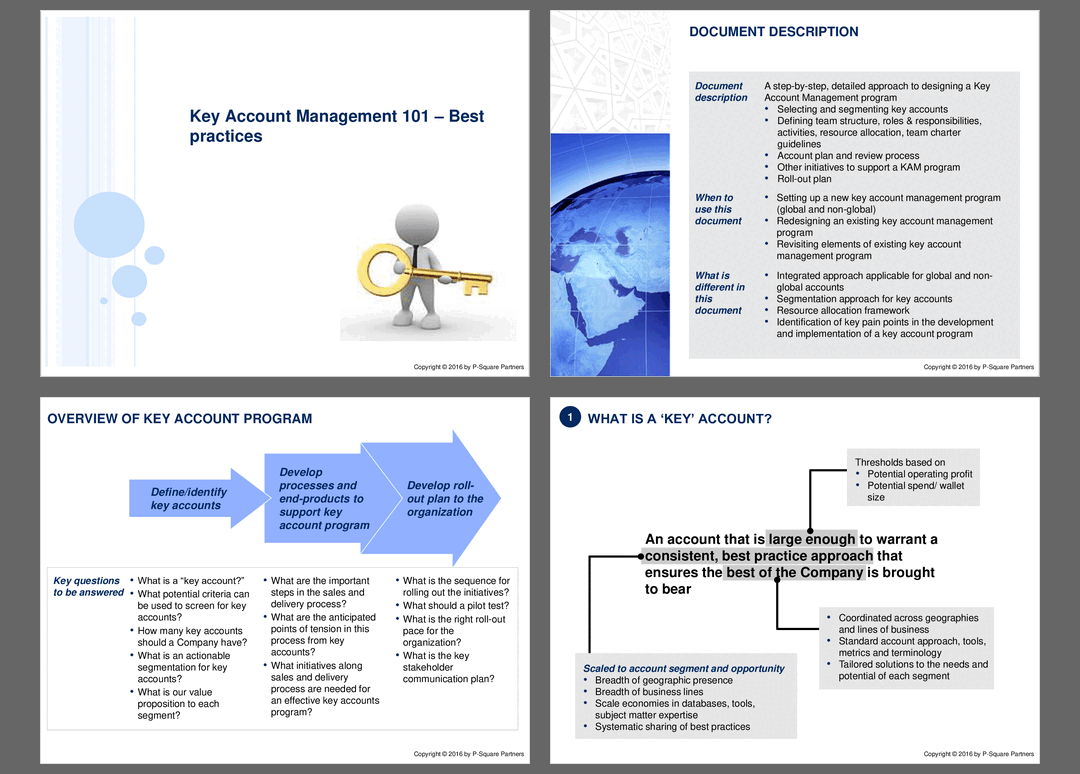 Key Account Management 101 - Best Practices (47-slide PPT PowerPoint presentation (PPT)) Preview Image