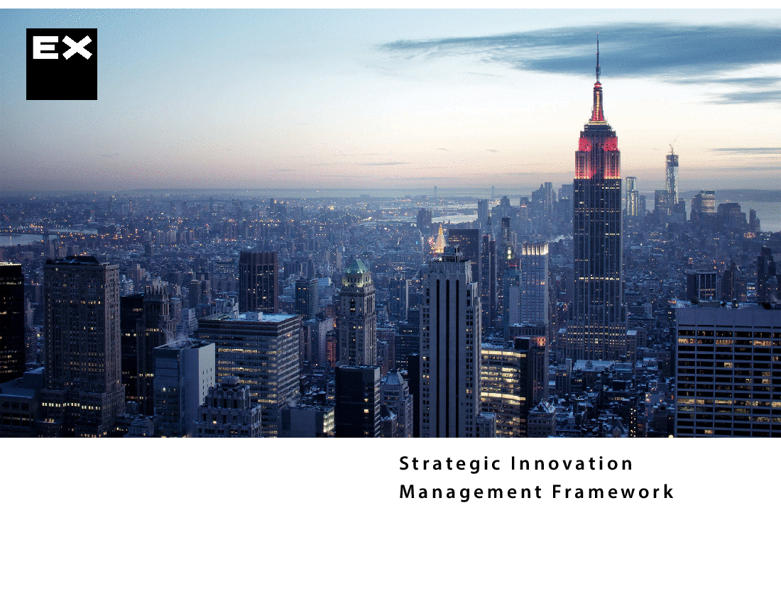 This is a partial preview of Strategic Innovation Management Framework (2-slide PowerPoint presentation (PPTX)). Full document is 2 slides. 