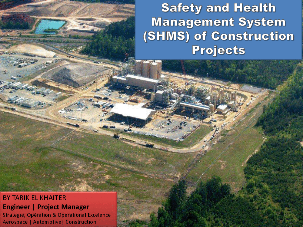 Safety & Health Management System (SHMS) of Construction Projects