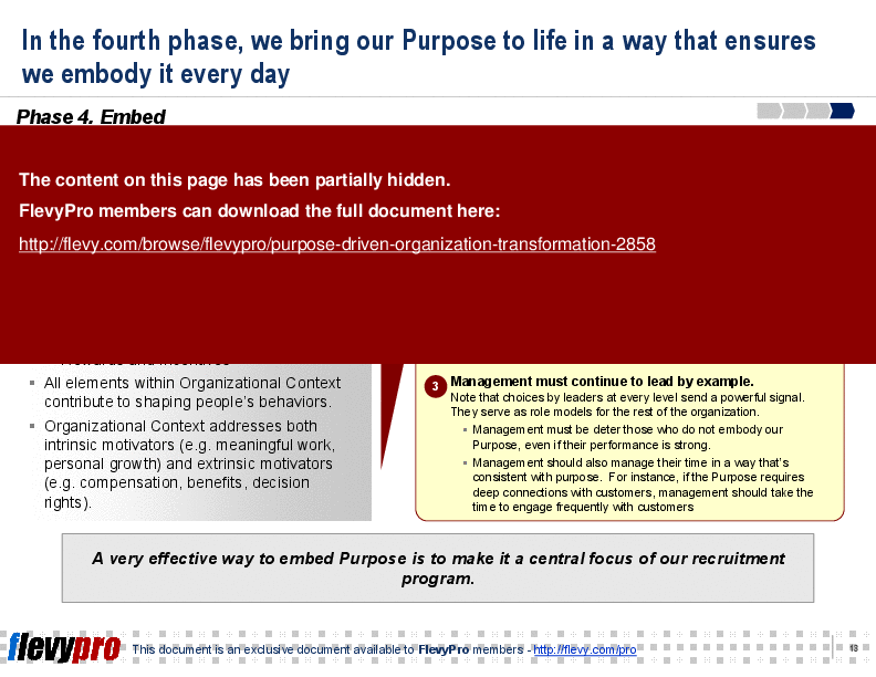 Purpose-driven Organization Transformation (20-slide PowerPoint presentation (PPT)) Preview Image