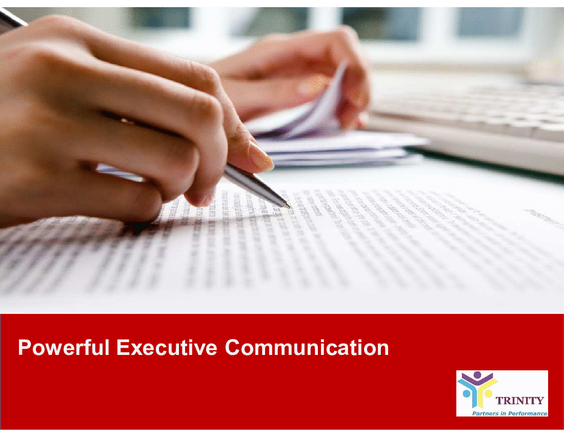 Powerful Executive Communication (74-slide PowerPoint presentation (PPTX)) Preview Image