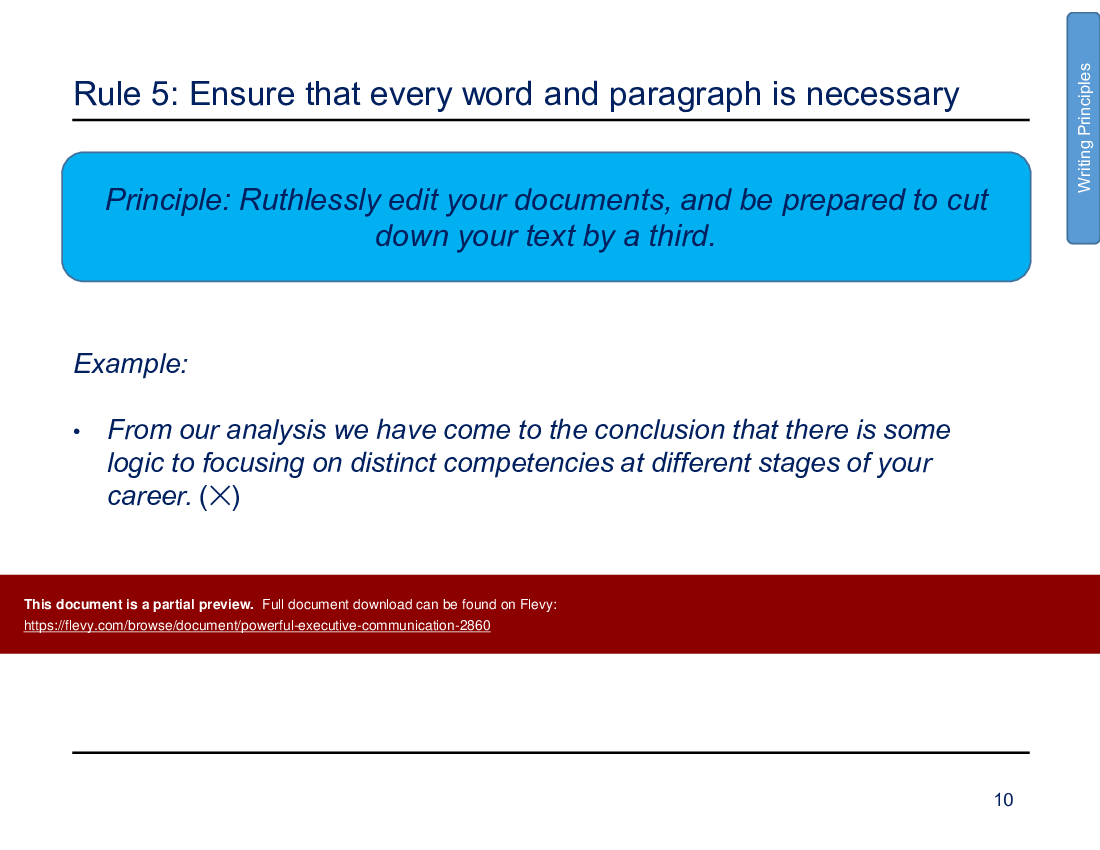 This is a partial preview of Powerful Executive Communication (74-slide PowerPoint presentation (PPTX)). Full document is 74 slides. 