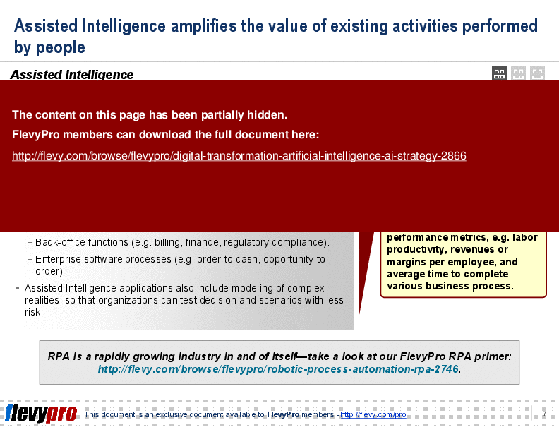 Digital Transformation: Artificial Intelligence (AI) Strategy (27-slide PowerPoint presentation (PPT)) Preview Image