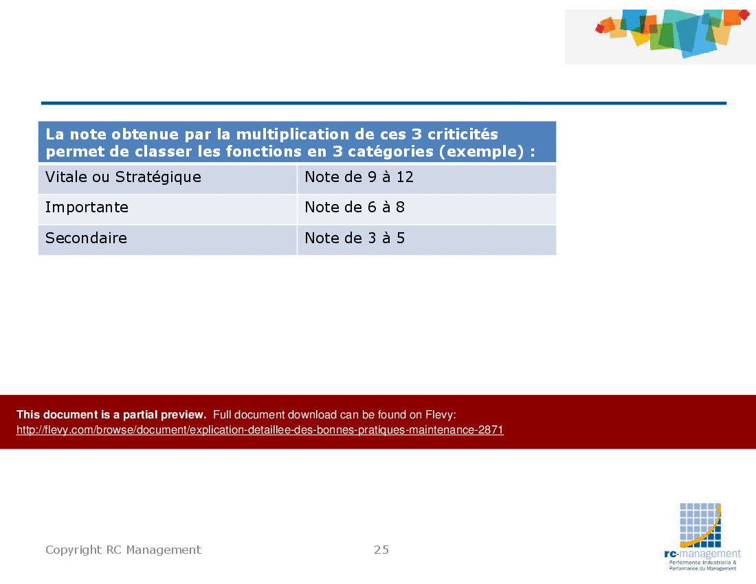 Explication detaillee des Bonnes Pratiques Maintenance (302-slide PPT PowerPoint presentation (PPTX)) Preview Image