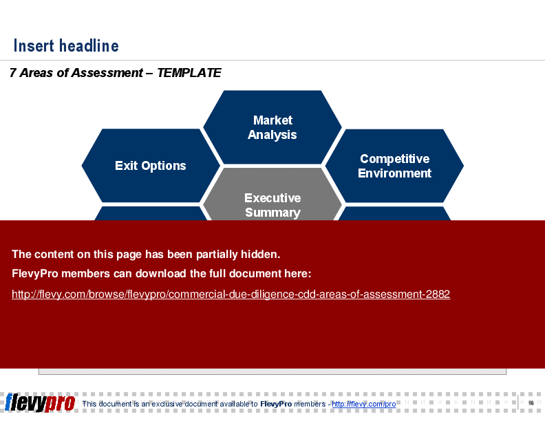 Commercial Due Diligence (CDD) - Areas of Assessment (20-slide PPT PowerPoint presentation (PPT)) Preview Image