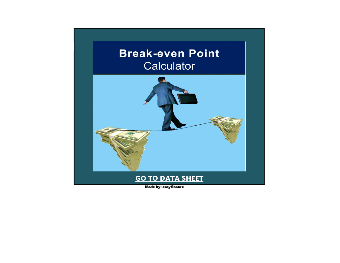 Break Even Point Calculator for Multiple Products (Excel template (XLSX)) Preview Image