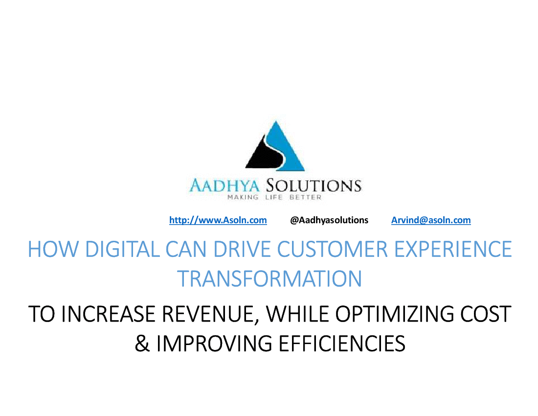 This is a partial preview of How Digital Is Transforming Customer Experience (29-slide PowerPoint presentation (PPTX)). Full document is 29 slides. 