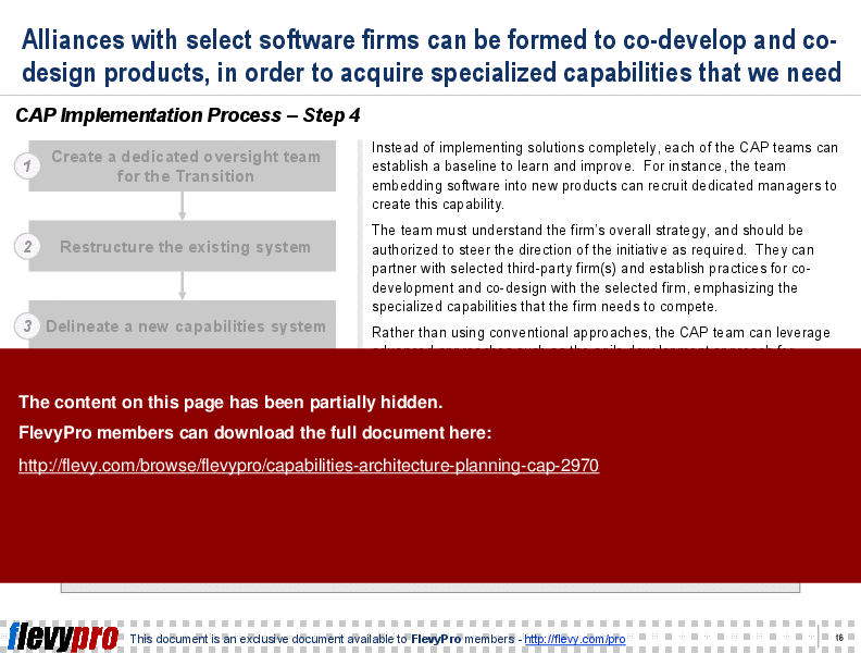 Capabilities Architecture Planning (CAP) (22-slide PPT PowerPoint presentation (PPT)) Preview Image